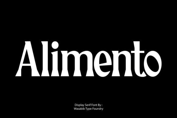 Alimento: The Elegant Serif Font for Handmade Products and Printables