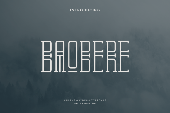 Baobere: A Nordic-Inspired Decorative Typeface for Editorial Design