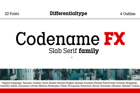 Codename Fx: The Slab Serif Typeface for Bold Brand Identities