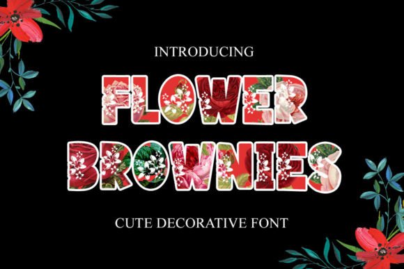 Flower Brownies: A Sweet Typeface for Editorial Design