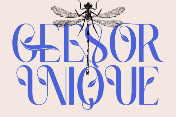Geesor Unique: A Floral Serif for Elegant Web Design