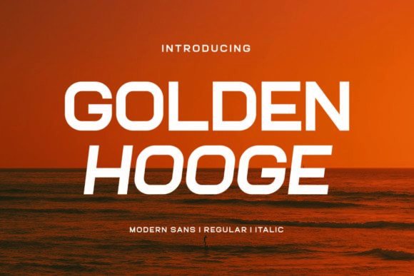 Golden Hooge: The Minimalist Typeface for Modern Editorial Design