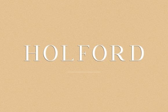 Holford: The Elegant Serif Font for Modern Brand Identity