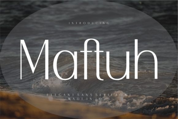 Maftuh: The Clean Sans Serif Typeface for Elegant Handmade Brands