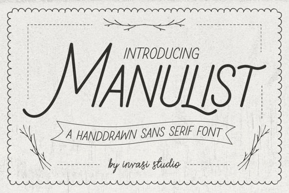 Manulist: The Hand-Drawn Typeface That Elevates Your Craft Brand