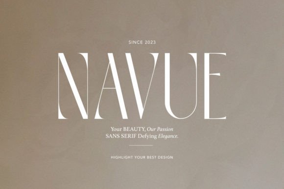 Navue: A Refined Sans Serif for Modern Editorial Design