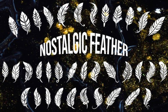 Nostalgic Feather: A Creative Typeface for Campaign Visuals