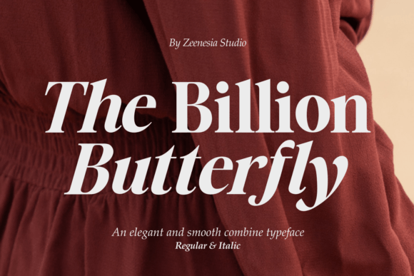 The Billion Butterfly: A Serif Font for Authentic Brand Identity
