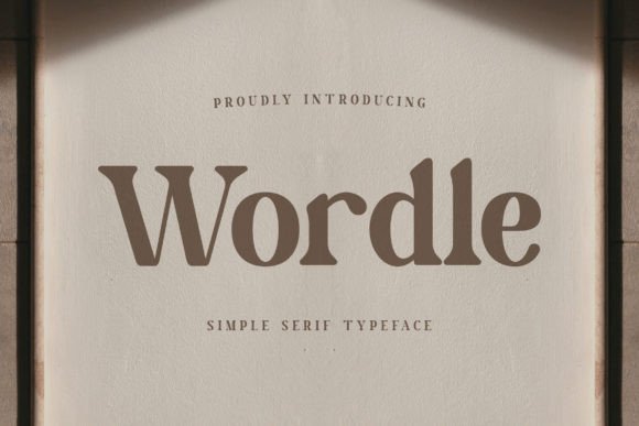 Wordle: A Serif Typeface for Elegant Editorial Design